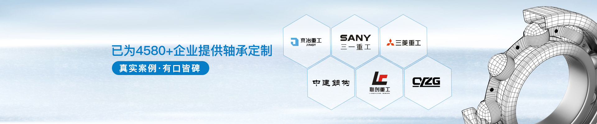 三立軸承：已為4580+企業(yè)提供軸承定制，真實案例，有口皆碑